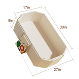Toddler Bath Tub for Shower, Portable Baby Bathtub, Foldable Kids Bathtub – Portable, Travel & Shower Ready, Easy to Clean, Sturdy & Thick, Fits Ages 1-3