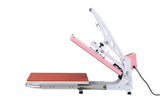 16x24 Semi‑Automatic Heat Press Machine w/Cross Infrared Positioning Pink