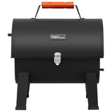 Royal Gourmet CC1619 Portable Tabletop Charcoal Grill, Convertible Lid-to-Grill Zone, Outdoor Compact Barrel BBQ Grill with 217 Sq. In. Grilling Space for Backyard, Patio and Parties, Black