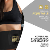 ZPP Waist Trainer for Women and Men, Neoprene Sweat Band Waist Trimmer Belt Stomach Wrap for Workout Black