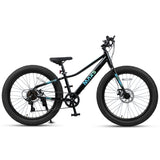 Glerc Mars 24 Inch Fat Tire Kids Mountain Bike for Boys 9-15 Years Old
