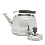 Martha Stewart Kingstree Large 2 Qt Stainless Steel Tea Kettle – Heavy Gauge Durable Whistling Tea Kettle for Stove Top, Easy Pour, Classic Design