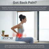 IZONE Smart Mattress, Dual-Sided Adjustable, Plush to Firm, Personalized Lumbar Support for Couples, Compatible with Adjustable Bases, 100-Night Trial (12-Inch, King (U.S. Standard))
