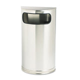 Rubbermaid Commercial Products Half Round Trash Can, Stainless Steel, 6G