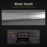 Plum Blossom Katana, 1045 Carbon Steel Hand Forged Full Tang Japanese Sword