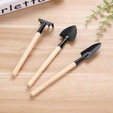 8 Sets Mini Gardening Tools Portable Garden Hand Tools Set Miniature Gardening Rake Trowel and Shovel
