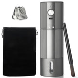 Electric Coffee Grinder Portable Conical Burr Coffee Grinder with 45 Adjustable Settings, Cordless Coffee Burr Grinder for Espresso, Home, Travel, Camping, Office (Silver)