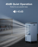 Portable Air Conditioners, Evaporative Air Cooler w/7H Timer for Auto-Off, 4 Modes & 3 Speeds ZENGALEFLOW
