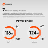 Magene P715 Dual-Sensing Side Power Meter Cycling Pedals, Silver, ±1% Accuracy Bike Power Meter, SPD-SL Compatible, 120h Battery Life, Bluetooth & ANT+, Easy 1min Install
