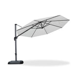 PURPLE LEAF Patio Outdoor Umbrella 11 Feet Round for Pool White