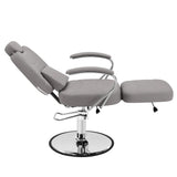 Multi-Functional Beauty Salon Barber Chair for Long Beauty Sessions and a Variety of Services Such As Haircuts, Shaving, Skincare Treatments, Tattoo Shop,and Makeup (Grey)