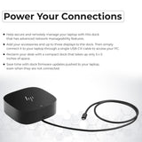 HP Docking Station for Laptop Dual Monitor and Charging Bundle - HP USB-C G5 Dock