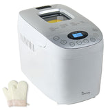 Davivy Bread Maker Machine with 2 Dough Kneading Paddles,15-in-1 Automatic Large Capacity Bread Machine Nonstick Bowl For Bread, Jam& Yogurt, 3 Loaf Sizes and 3 crust settings, 3.5LB, includes gloves