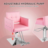 Pink Salon Chair for Hair Stylist,Barber Chari Hair Chair, Stylist Chair Dangvivi