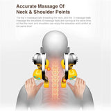 Feiyx Shiatsu Back and Neck Massager,with Electric Deep Tissue Kneading Massage,for Neck, Back, Shoulder, Foot and Legs, Use at Home, Car, Office, Cream Color