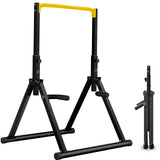 DOBESTS Power Tower Pull Up Bar Free Standing, Adjustable Foldable Pull Up Station, Home Gym Strength Training Equipment 700LBS(011,yellow)