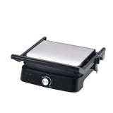 Vivicreate Panini Press Grill 1500W Sandwich Maker with Removable Nonstick Plates Adjustable Temperature 180 Degree Opening Indoor Electric Grill for Panini Sandwich Steak Burgers Breakfast (1 Knob)