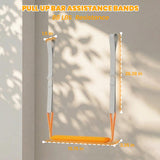 YYJO Pull Up Bar with Assistance Bands Power Tower Home Gym Strength Training Equipment 400 LBS Weight Capacity