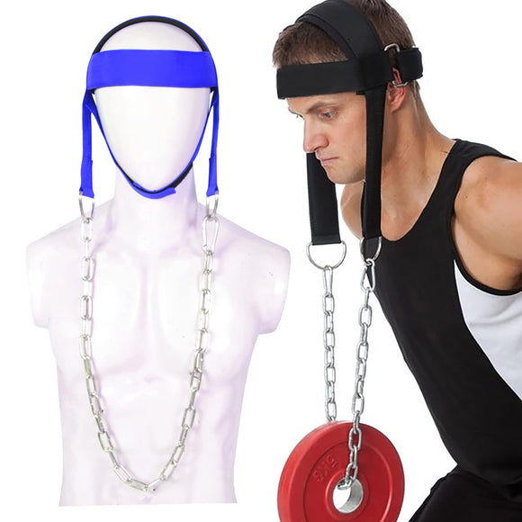 Neck Harness for Weight Training Head Harness for Neck Exerciser with Heavy Duty Steel Chain Increases Neck Core Strength and Supports Neck Trainer for Home and Gym G4 VISION