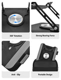 Laptop Stand for Desk, Adjustable Computer Stand with 360° Rotating Base, Laptop Riser LEEPONE