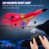 Fremego F-22 Raptor RC Plane 2.4GHz RC Airplane Fighter Toy Ready to Fly Remote Control Airplane Easy to Fly RC Glider Sports for Kids & Beginners (Red)