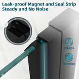 Shower Door 1/4" Clear Glass,Stainless Steel Hardware SUNNY SHOWER