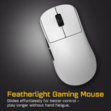 ENDGAME GEAR OP1w 4k v2 Wireless Gaming Mouse White – 30K DPI Optical Sensor, 4000Hz Polling, Hot-Swappable Switches & Claw-Grip Design