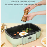 Food Steamer 26L, 2-Tier Touch Screen Control, 12-Hour Timer, 6 Cooking Modes, Removable Pot for Meat, Dumplings, and Vegetables