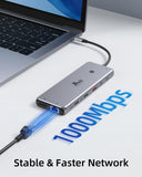 13-in-1 Laptop Docking Station Dual Monitor 4K, 2 HDMI USB C Hub LIONWEI
