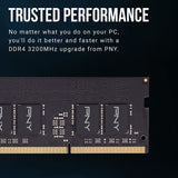 DDR4 DRAM 3200MHz (PC4-25600) CL22 (Compatible with 2933MHz, 2666MHz, 2400MHz or 2133MHz) 1.2V Notebook/Laptop (SODIMM) Computer Memory Kit