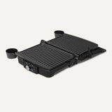 Amazon Basics Panini Press & Electric Indoor Grill with Adjustable Temperature Settings, Non-Stick Ceramic Plates, Black