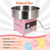 19.7” Commercial Cotton Candy Maker, 1000W High-Efficiency Cotton Candy Maker, Professional & Friendly Cotton Candy Machine for Home Parties, Carnivals, Business Events (cotton candy machine)
