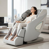 AmaMedic Osaki Haven 4D. Massage Chair Full Body, AI Health Detection, Intelligent Voice Control, Body Scan Technology, SL Track, Zero Gravity Reclining, Professional Massage Chair (Taupe)