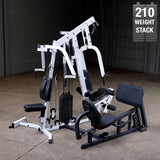 Body-Solid (EXM2500LPS) Multi-Station Home Gym Machine, Arm & Leg Strength Training Functional Exercise Workout Station, 210lbs. Weight Stack with Leg Press Body-Solid