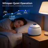 TEBAL Ultrasonic Retainer Cleaner Machine, 52kHz Ultrasonic Denture Cleaner for Night Guards, Braces, Aligner, Toothbrush, Jewelry and More, Dental Cleaning Pod with Digital Timer & 250ML, White