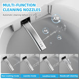 LOUPUSUO Smart Toilet with Bidet Built In with Warm Water Sprayer and Dryer