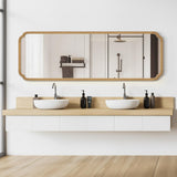 WallBeyond Full Length Mirror Wall Mounted 71"x24", Rustic Wooden Frame Floor Mirror, Large Full Body Mirror for Bedroom, Leaning or Hanging Against Wall (Natural Solid Wood)