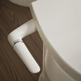 Kohler PureWash M250 Manual Elongated Bidet Toilet Seat, Biscuit, Quiet-Close Lid Prevents Slamming, Cool Water, Easy Installation with Quick-Release Hinges, Adjustable Spray Position & Pressure