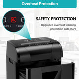 Woolsche Paper Shredder, 18-Sheet Cross Cut with 5.28-Gallon Pull Out Bin, P-4 Security Level, Shred Paper and Credit Card and CD