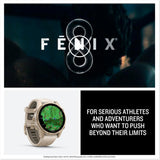 Garmin fēnix® 8, Sapphire, 43mm, Fog Gray/Dark Sandstone