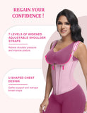 SHAPSHE Waist Trainer for Women, Tummy Control Sports Girdle, Workout Body Shaper with Adjustable Shoulder Strap Pink 3XL