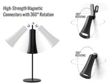 Cordless Battery Wall Sconce-No Drill Installation,Rechargeable Dimmable LED Wall Lamp for Bedroom,Bed Headboard,Hallway,Clip on Lamp,Magnetic Light