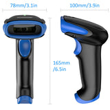Symcode 2D Wireless Barcode Scanner,Bluetooth6.0 & Wireless2.4G & USB Wired Connection, 1D 2D QR Bar Code Reader Scanner Automatic Fast Precise scanning for Smart Phone, Tablet, PC