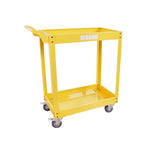 HIGOOD Heavy Duty Service Utility Cart,2 Shelf Steel, 800-Pound Capacity, 35.6 x 18.1x38-Inch Yellow