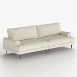 NessCarsti 86.61" 3-Seater Cloud Sofa Couch, Modern Fabric Down-Filled Sofa