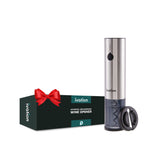 Ivation Rechargeable Automatic Wine Opener | Electric Cork Extractor Tool with Lithium Battery, LED Lights, USB Charging Cable, Bonus Foil Cutter & Elegant Gift Box | Uncorks 50 Bottles Per Charge
