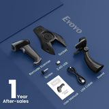 Eyoyo Handheld 2D&1D Bluetooth Barcode Scanner Wireless with Stand