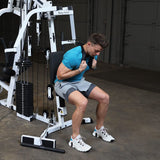 Body-Solid (EXM2500LPS) Multi-Station Home Gym Machine, Arm & Leg Strength Training Functional Exercise Workout Station, 210lbs. Weight Stack with Leg Press Body-Solid