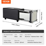VEVOR Electric French Fry Cutter, Potato Slicer with 1/2-Inch and 3/8-Inch Stainless Steel Blades, Potato Cutter Chopper w/Anti-slip Feet, Great for Potato, French Fries, Cucumber, Vegetables, Carrot