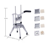 Commercial Vegetable Fruit Food Chopper Stainless Steel Replacement Blades, 1/2", 3/8", 1/4" & 6-Wedge Blades for Restaurants Home Kitchen ALINGET